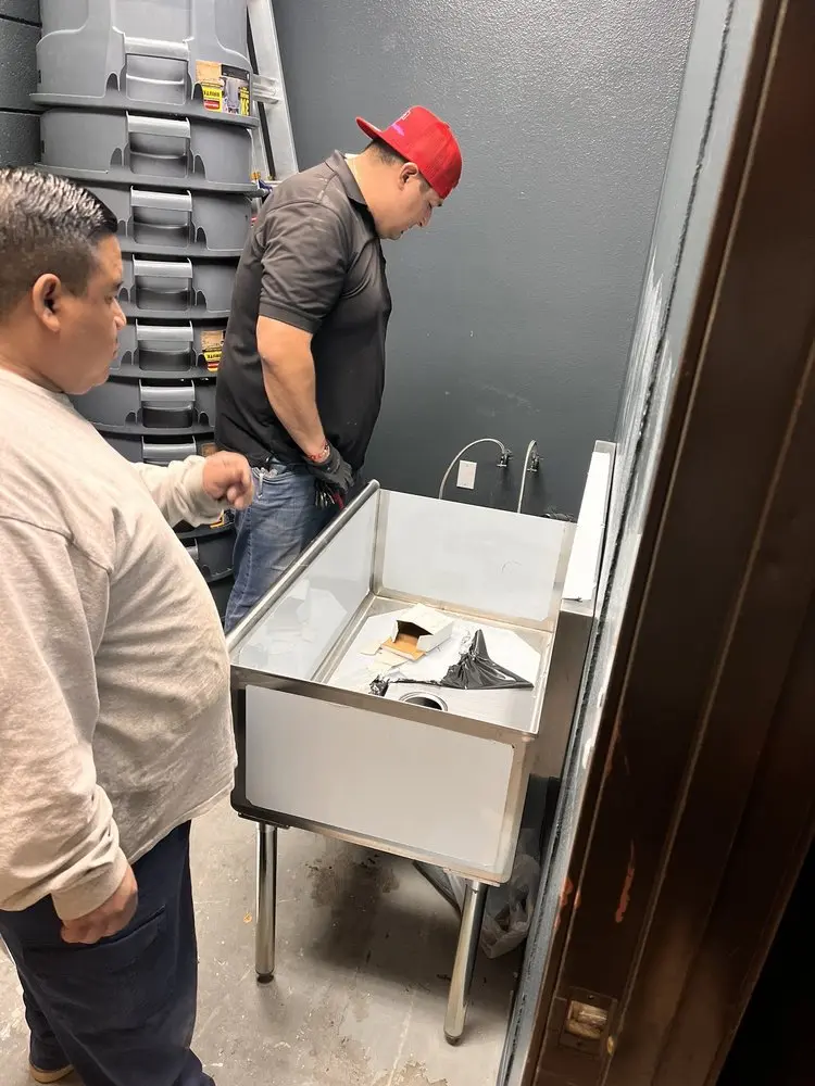 Commercial plumbing and sink installation in Stevenson